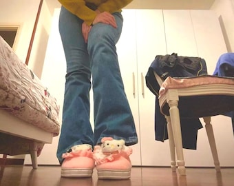 Kitty Slides, Cute Kawaii Kitty Non-Slip Slippers, Plush Slipper Gift, Warm Cartoon House Shoes