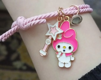 Y2K Kuromi/my Melody Matching Friendship Bracelets - Etsy