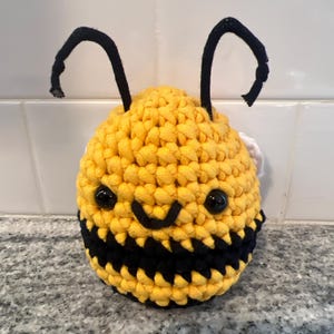 Cornelius the Bee Crochet Plushie Completed Wooble Crochet