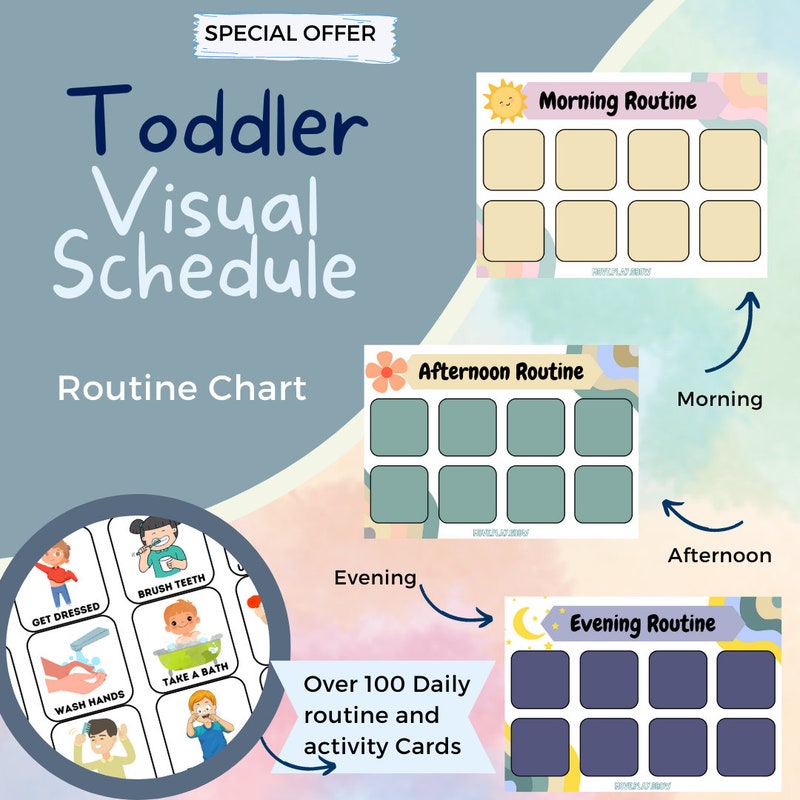 Toddler Routine Chart - Etsy