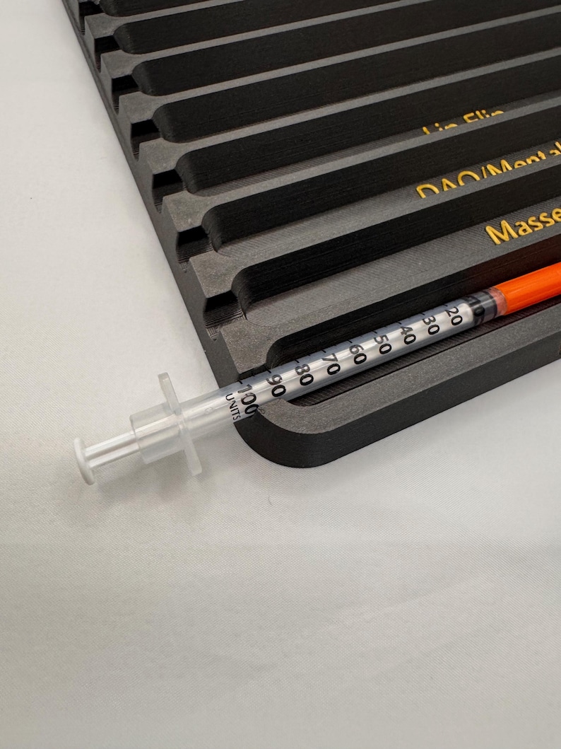 9-Slot Syringe Tray – Personalized Aesthetic Practitioner Organizer. Customizable! image 5