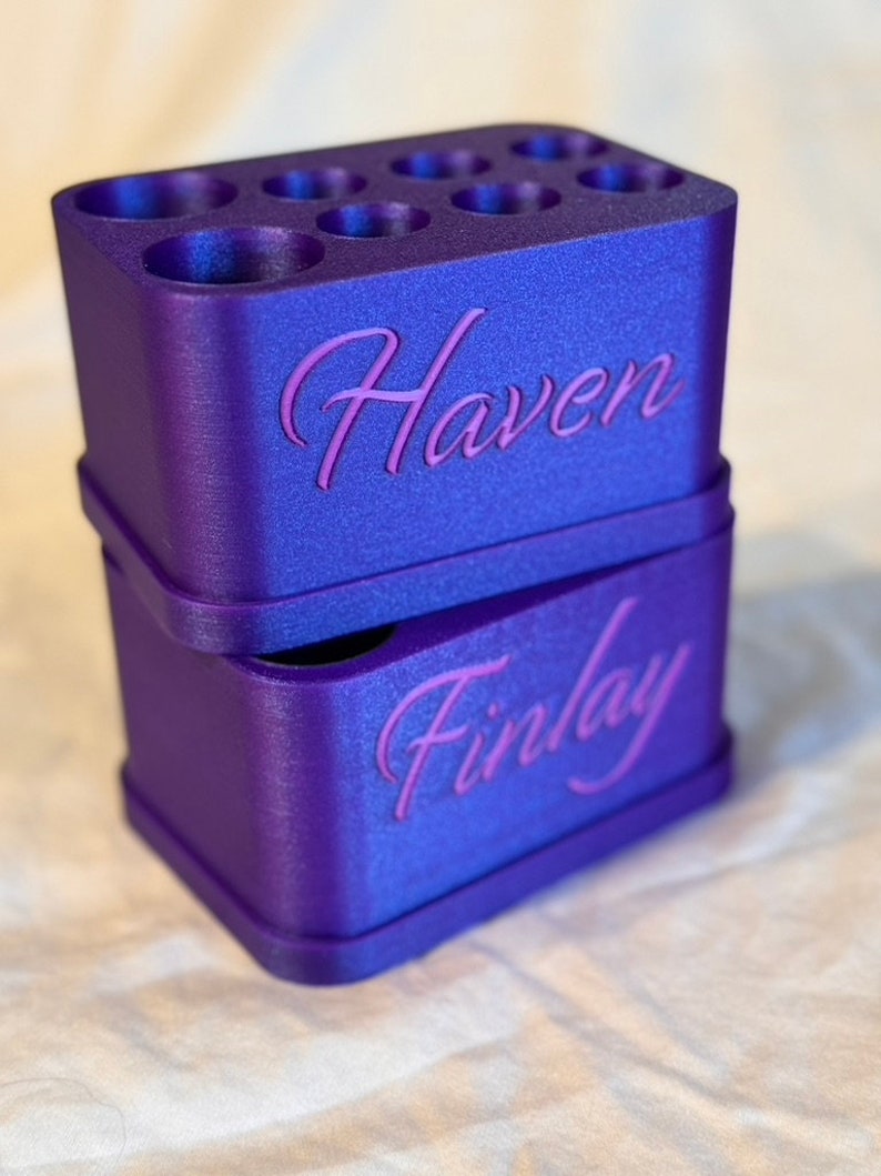 Custom Syringe holder/drying rack made to order. Customized with your name! image 1