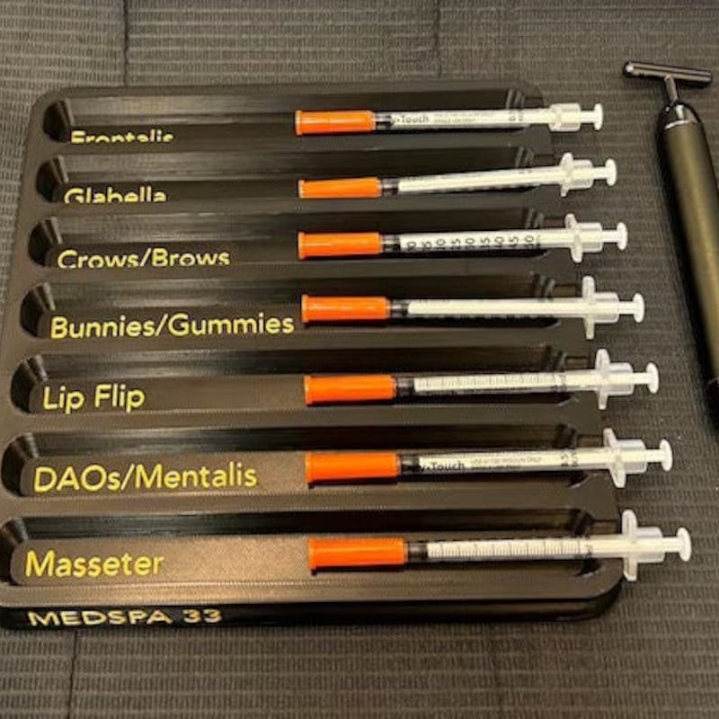 🎁 Buy 2 FREE SHIPPING🎁Custom Aesthetic Practitioner Syringe Tray, 7 Slots Available