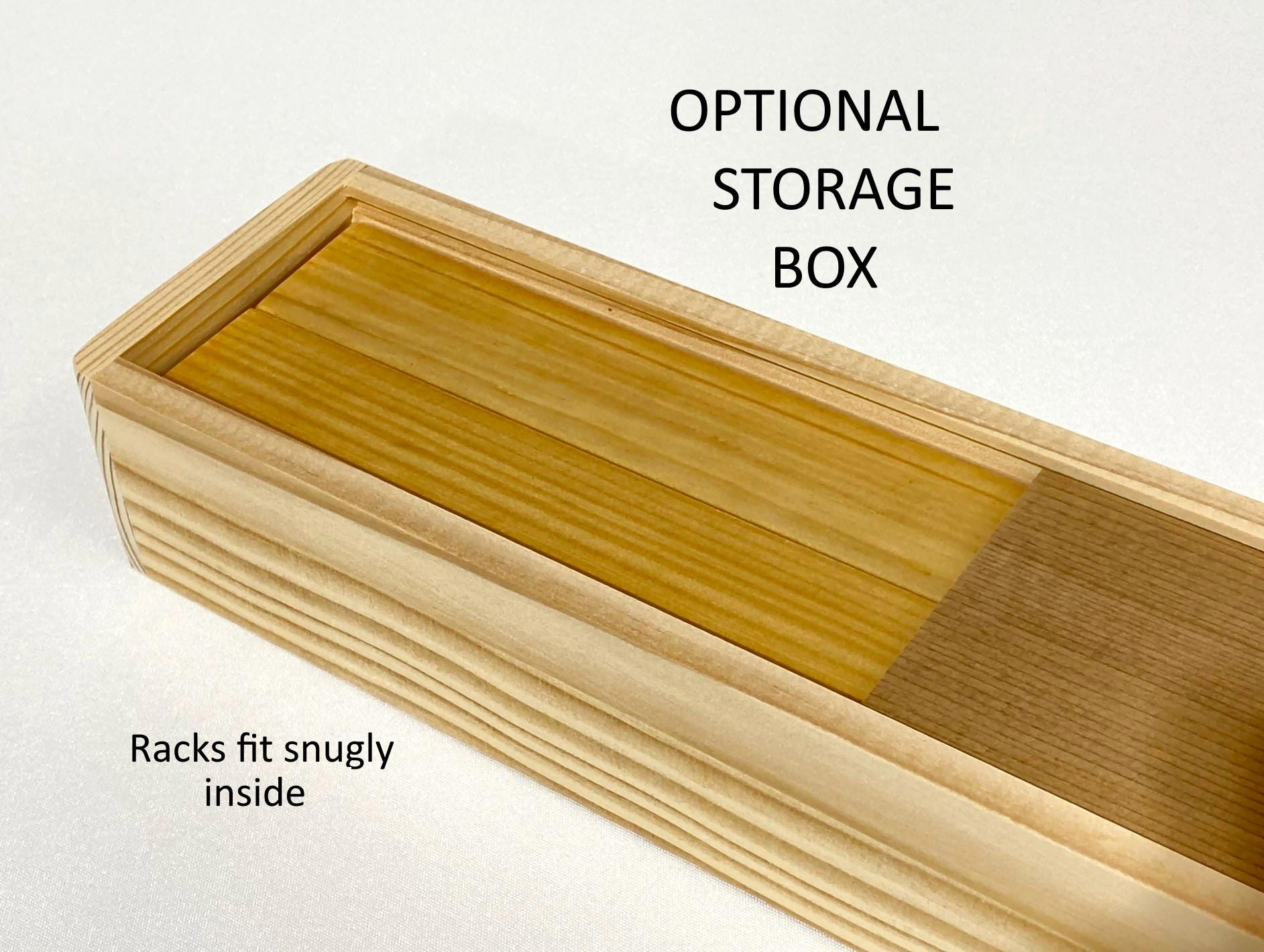 木製麻雀牌ラック4個パック - ストレートバック、オプションの収納