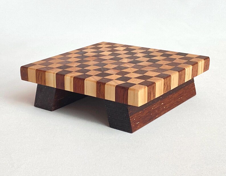 Raised Checkerboard Chequerboard Display Stand for Plants, Bonsai, Trinkets, Precious Items ...