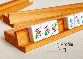 4 Supporti Per Tessere Mahjong – Rack Trasparenti In ABS – Portatili E Stabili – Per Viaggio E Casa