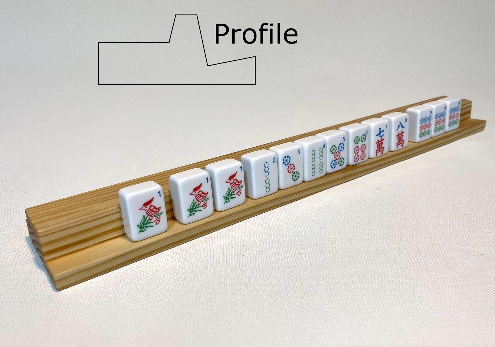 Pack of 4 Wooden Mahjong Tile Racks - Etsy