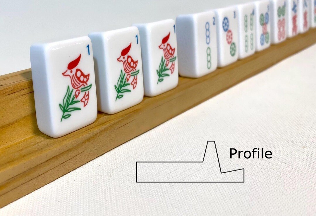 Pack of 4 Extra Wide Mahjong Tile Racks With Pusher Sticks - Etsy