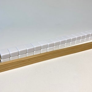 Wooden Mahjong tile rack and pusher image 4