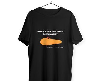Camiseta de broma de viola / algodón orgánico / unisex / regalo para músico / regalo para violista / regalo para violinista / algodón suave / camiseta divertida de viola
