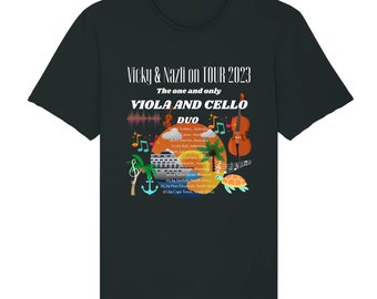 Camiseta de la gira de Vicky y Nazli 2023 / algodón orgánico / tinta vegana