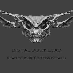 Gremlin Skull 3D Model Digital Download