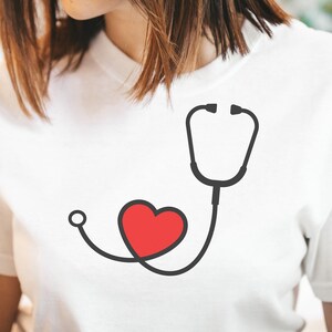 Koszulka EKG dla pielęgniarki, Koszulka pielęgniarki EKG, Koszulka dla technika EKG, Koszulka pielęgniarki, Koszulka personelu medycznego, Koszulka pielęgniarska EKG, Prezent dla pielęgniarki