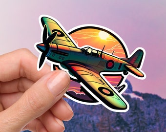 Spitfire Sticker, Spitfire Stickers, World War 2 Sticker,  World War II Sticker, Plane Sticker,  British Aviation Sticker