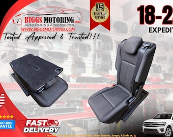 1824 Factory Oem Ford Expedition 2nd Second Row Middle Jump Seat | Black Cloth