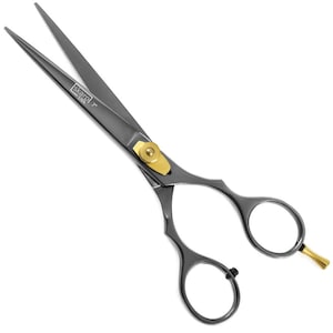 Stainless Steel Black Scissors, 7” Professional Hair Scissors, Handmade Barber Scissors, Barber Shears for Hair Cutting, Hair Dresser Gift