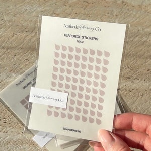 Teardrop Stickers | Mini