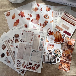 Kit de assinatura do planejador mensal | Kit de papelaria de novembro
