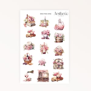 MINI | Pink Wine | STICKERS