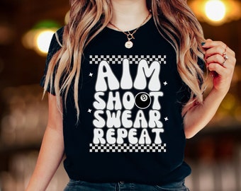 Billiards Shirt, Pool Player Shirt, 8ball Shirt, Billiards Gift, Pool Tournament Shirt, 9ball Shirt, Billiards League Shirt