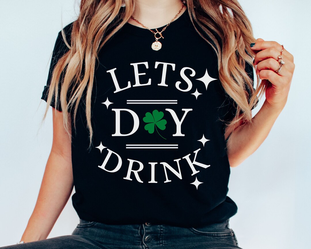 Womens st pattys day shirt glitter shamrock tee st pattys etsy clearance