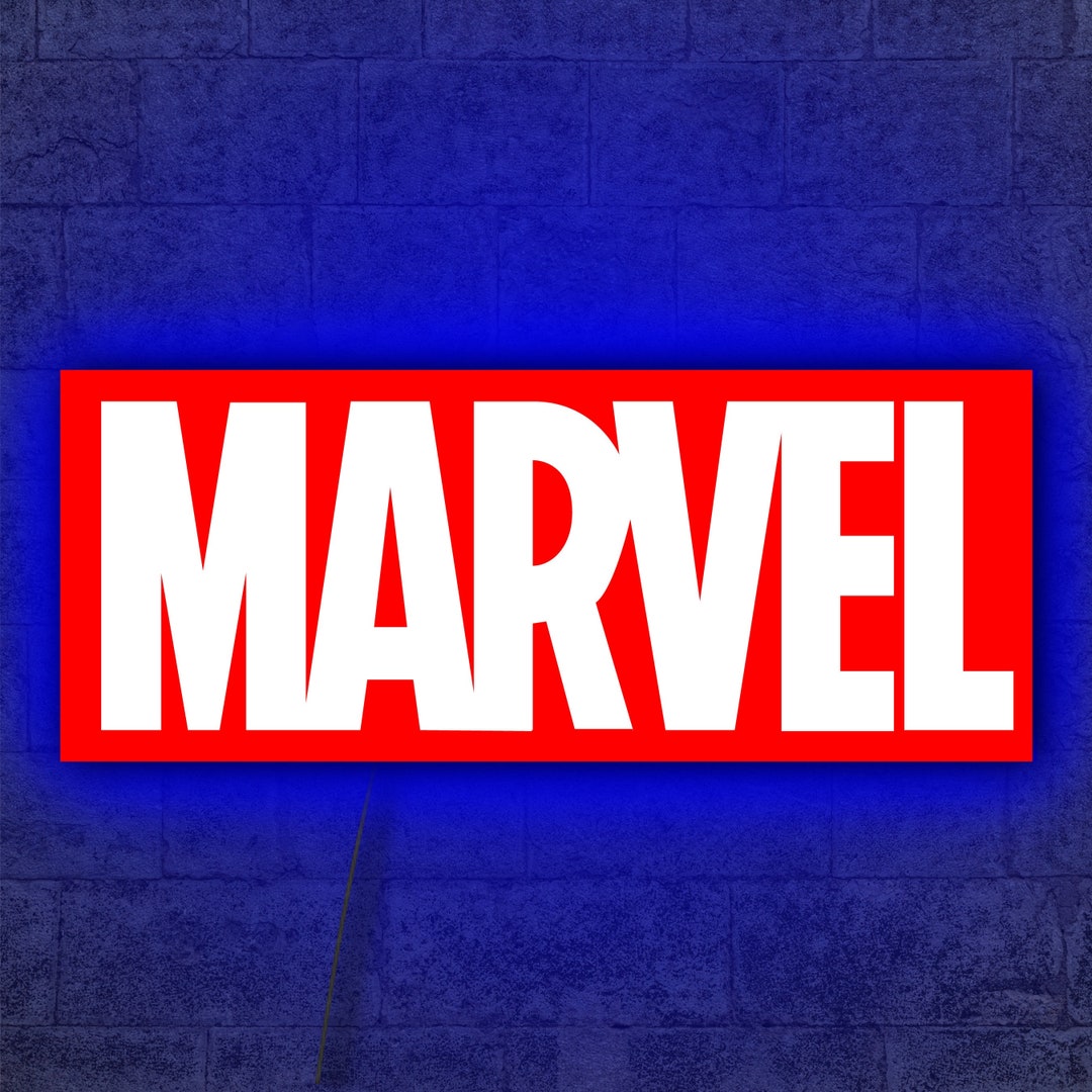 Marvel Neon Sign Marvel Led Sign Marvel Light Sign Marvel Etsy