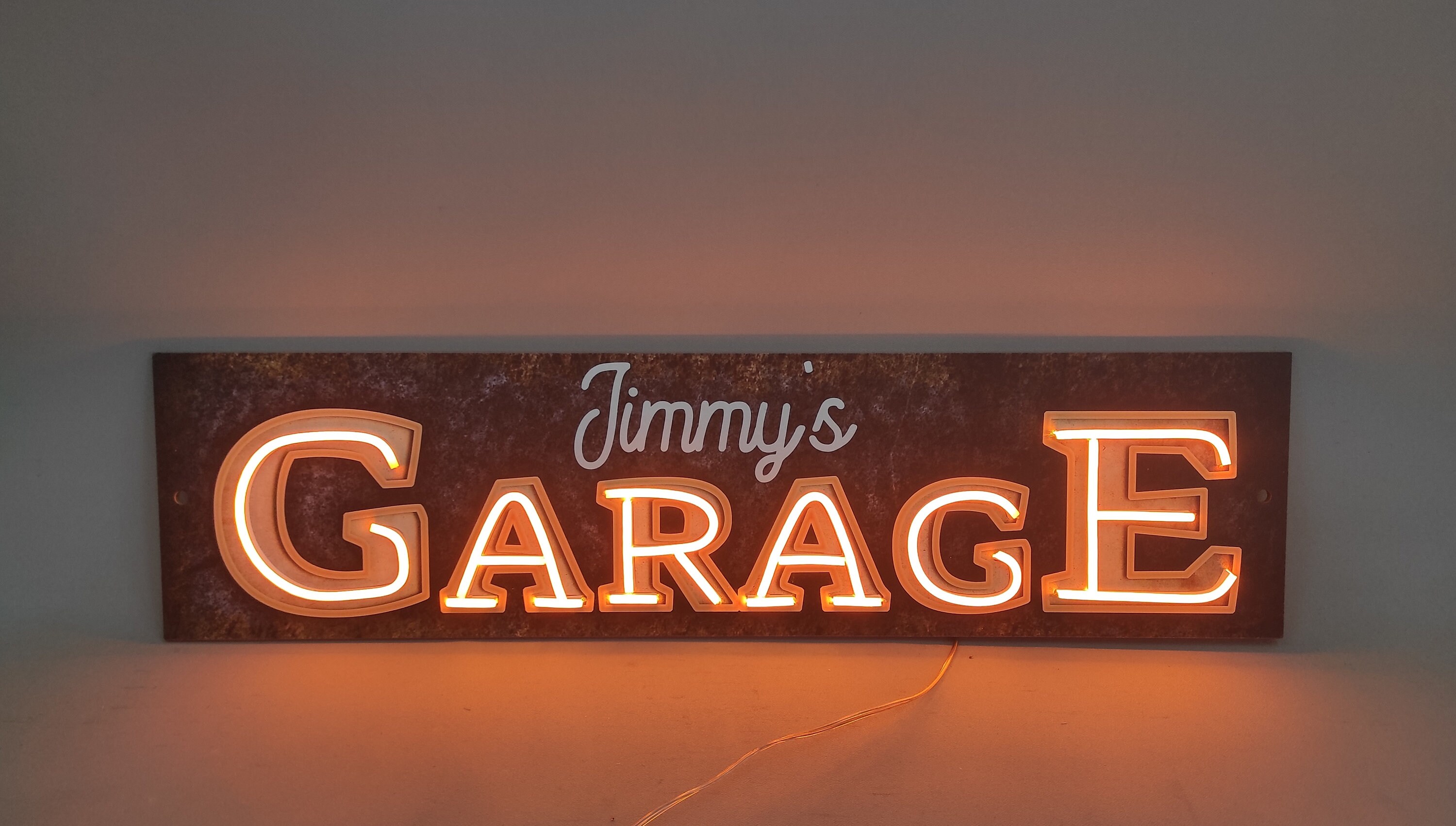 Custom Garage Neon Sign Garage Neon Sign Personalized Garage Etsy