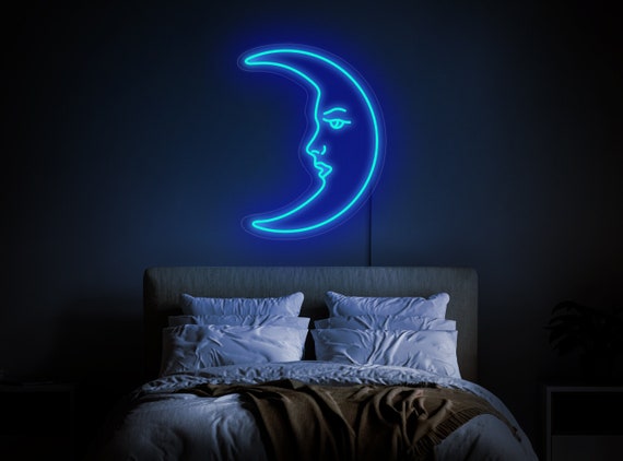 Blue moon cheap led sign
