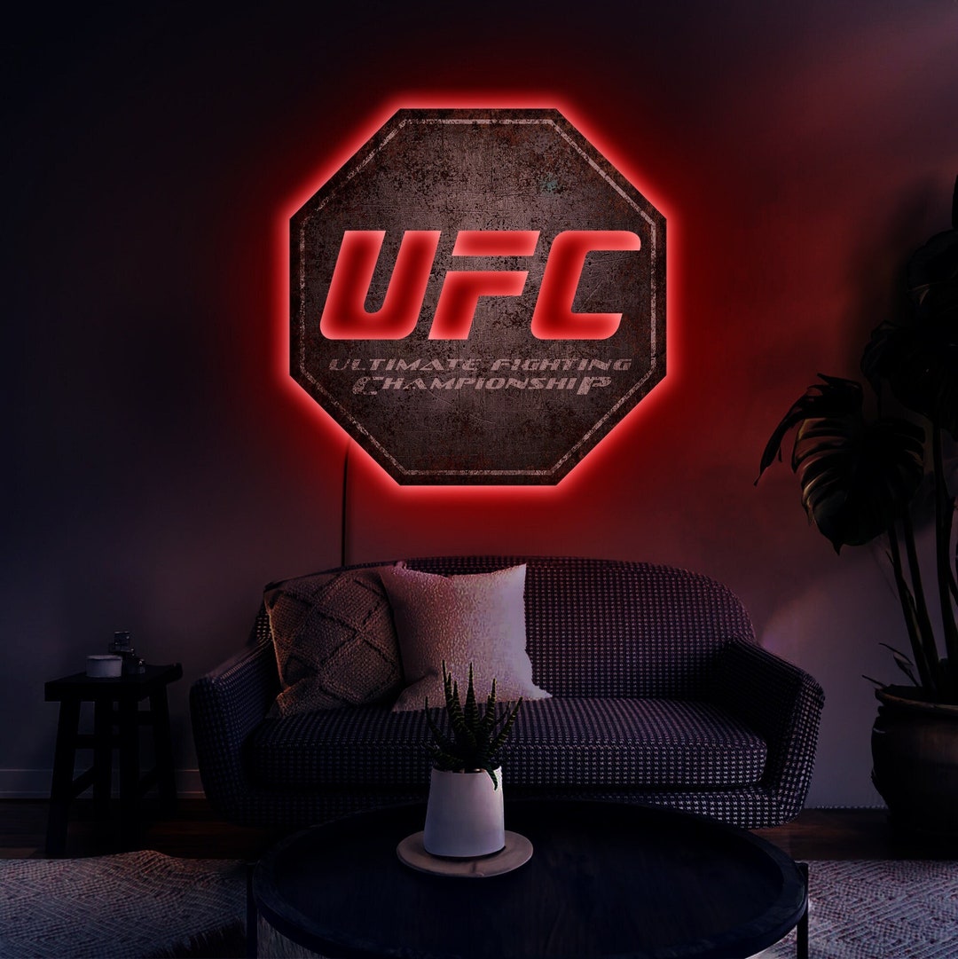 UFC Logo Light, Ufc Neon Sign, Ufc Led Sign, Ufc Lighted Sign, Ufc Wall