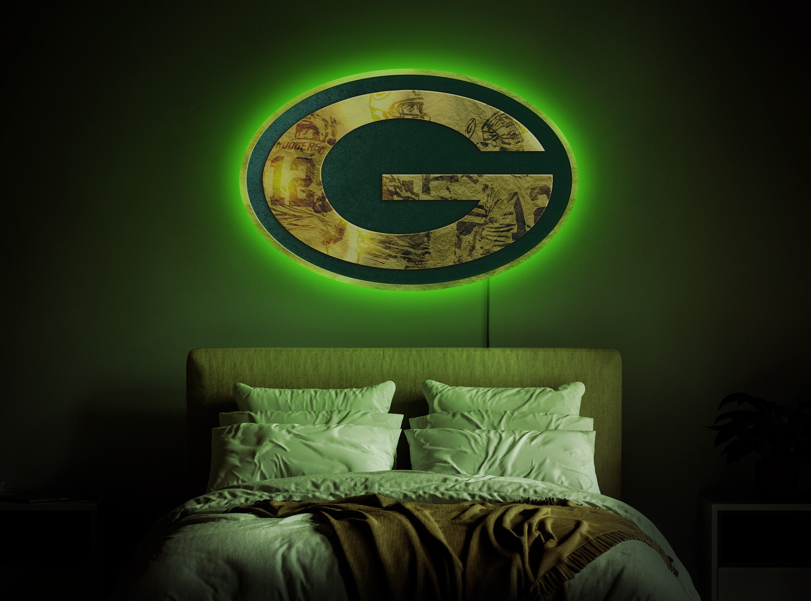 Green Bay Packers Neon Sign Green Bay Packers Sign Packers Light