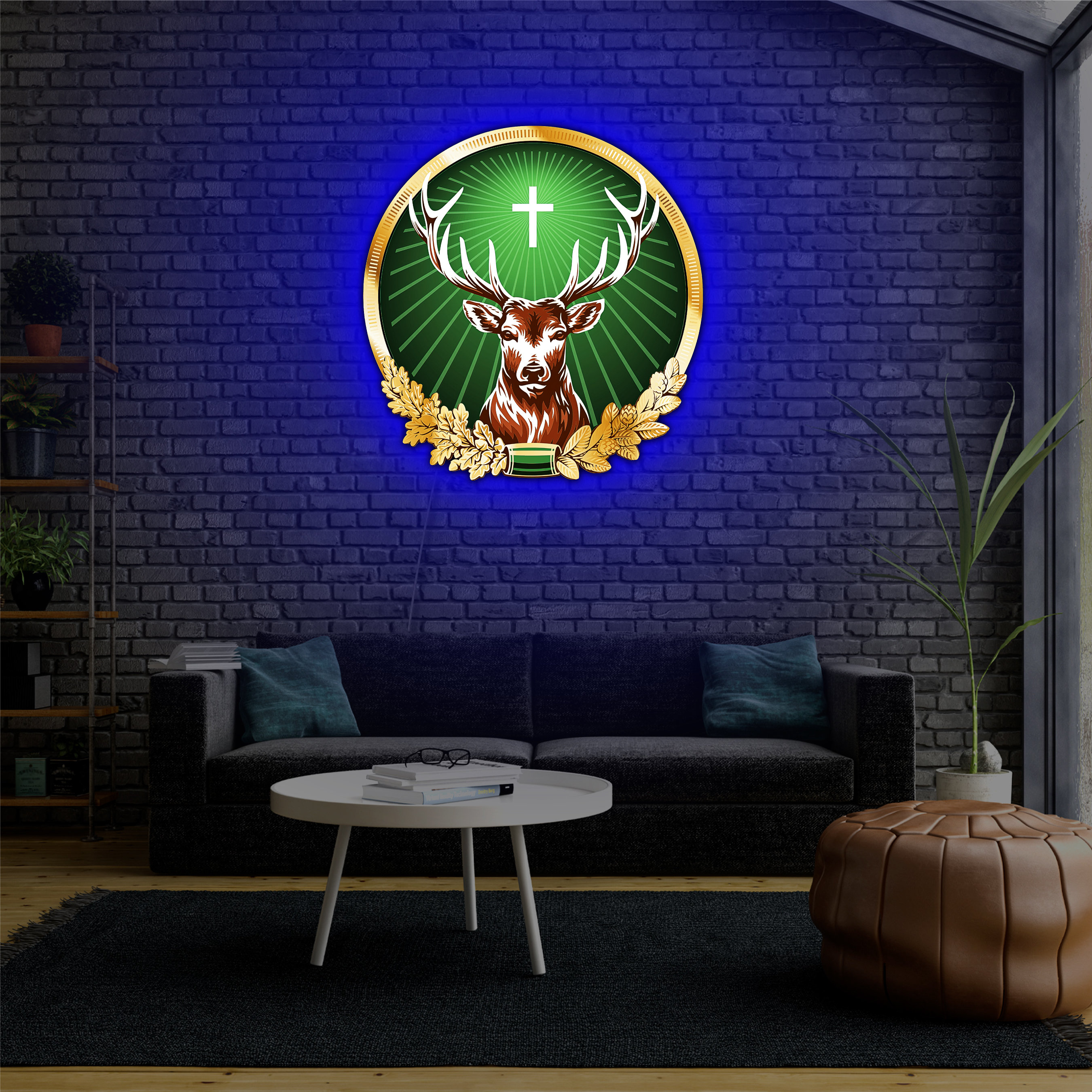 Jagermeister Neon Sign Jagermeister Sign Jagermeister Led Etsy