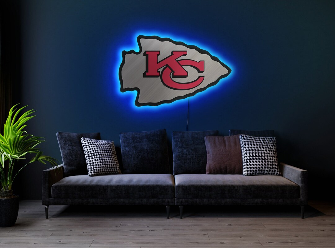 Kansas City Chiefs Neon Sign, Kansas City Chiefs Led Sign, Kansas City