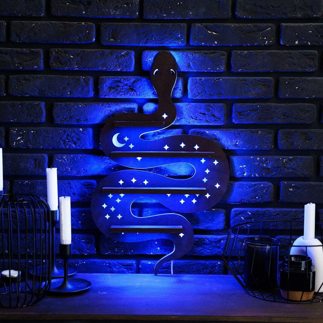 Snake Shelf, Snake Wall Decor, Snake Wall Hanging Shelf, Display for