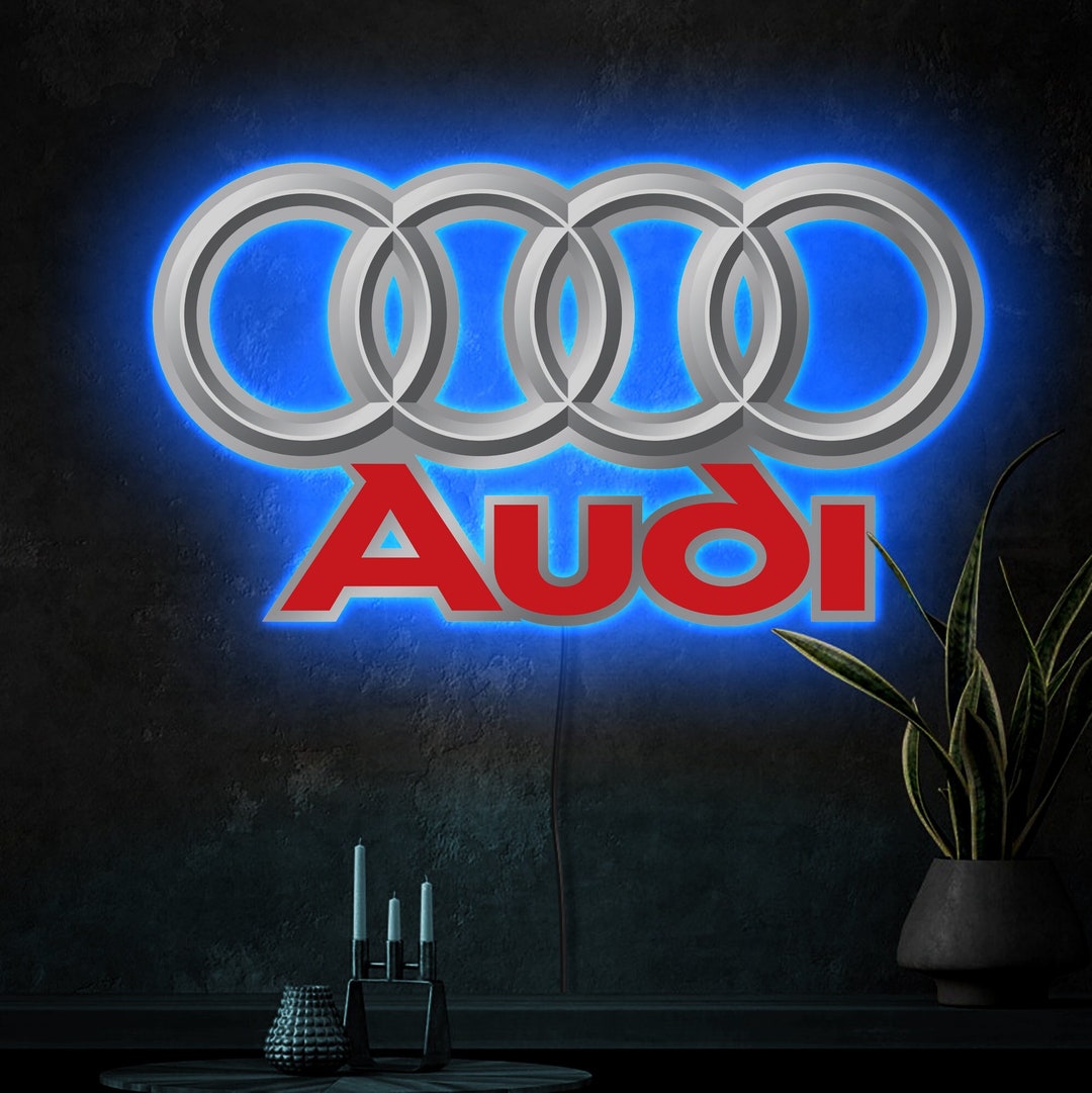Audi Logo Led Light Audi Neon Sign Audi Led Sign Audi Neon - Etsy