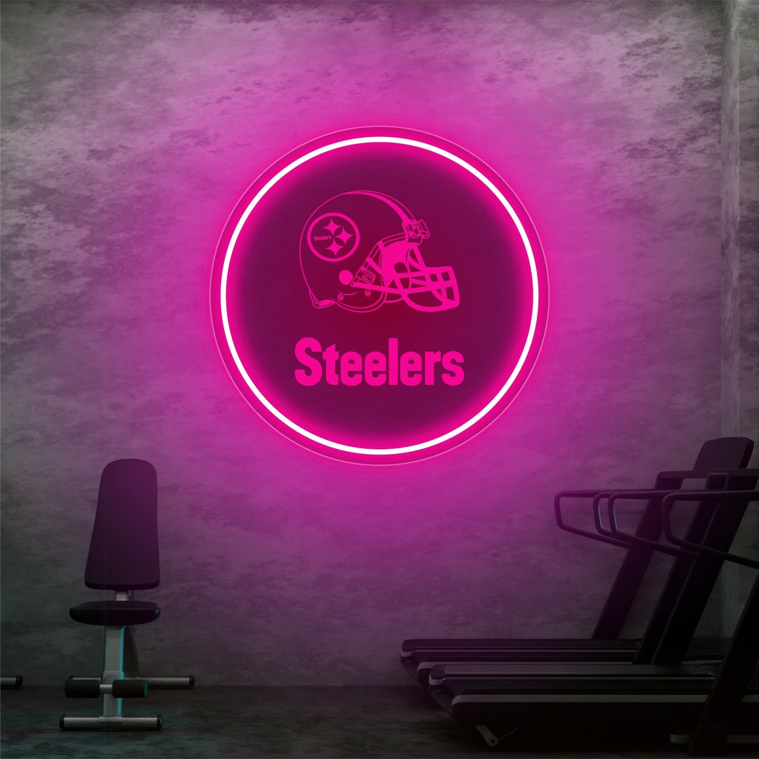 Pittsburgh Steelers Neon Sign Pittsburgh Steelers Led Sign Etsy