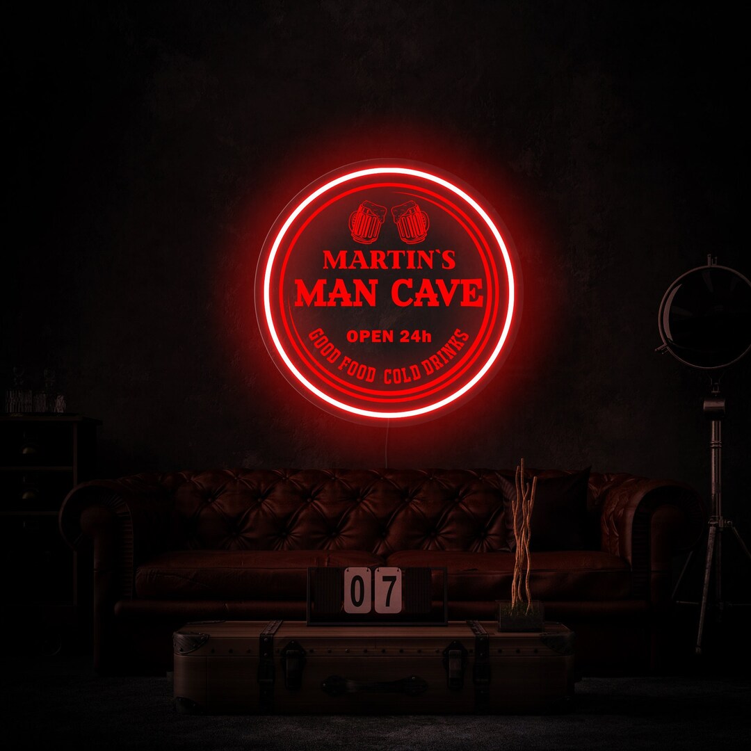 Man Cave Neon Sign, Custom Man Cave Sign, Man Cave Light Sign, Man Cave