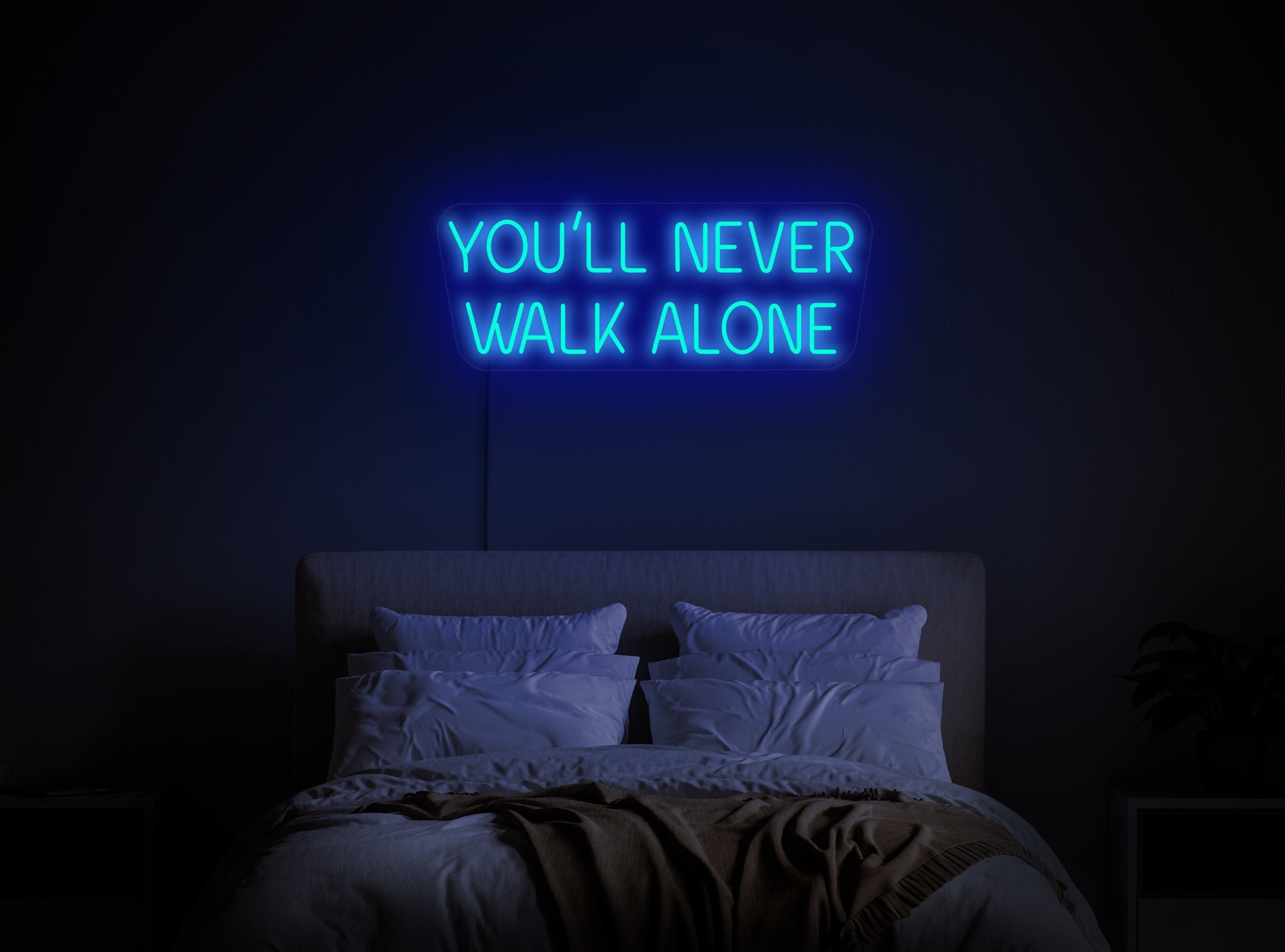 You´ll Never Walk Alone neon sign, Liverpool neon sign, YNWA neon sign, Liverpool led sign, Liverpool gift, YNWA sign, Liverpool wall decorthumbnail
