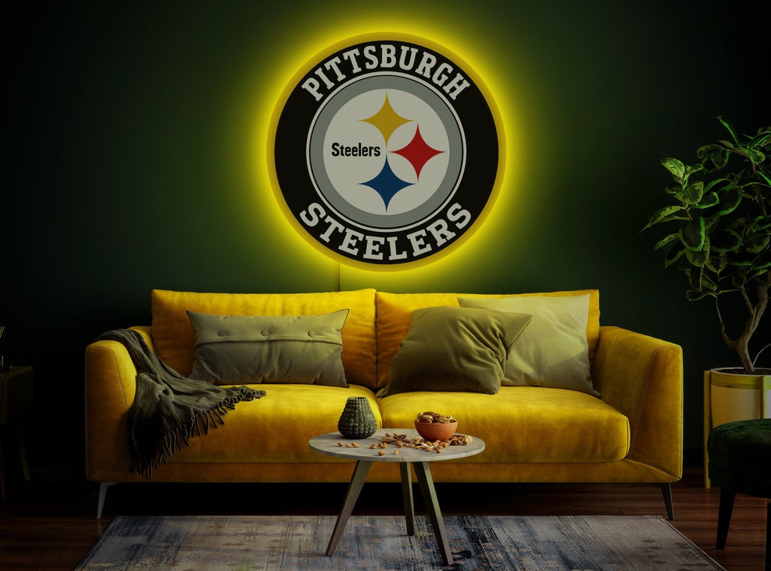 Pittsburgh Steelers Neon Sign Pittsburgh Steelers Sign Etsy