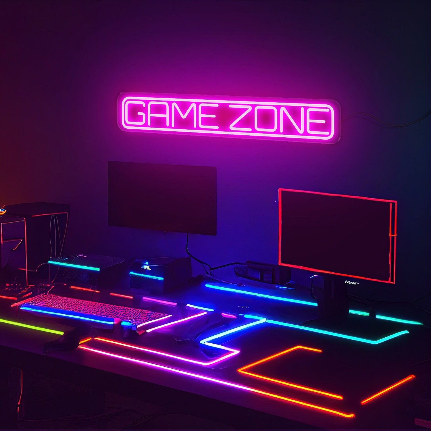 Neon Sign, Gamepad Shape Led Neon Light Wall Gaming Room Decoration – LOFTEK