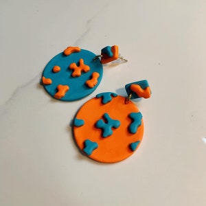 Multi-Colored Squiggle Earrings