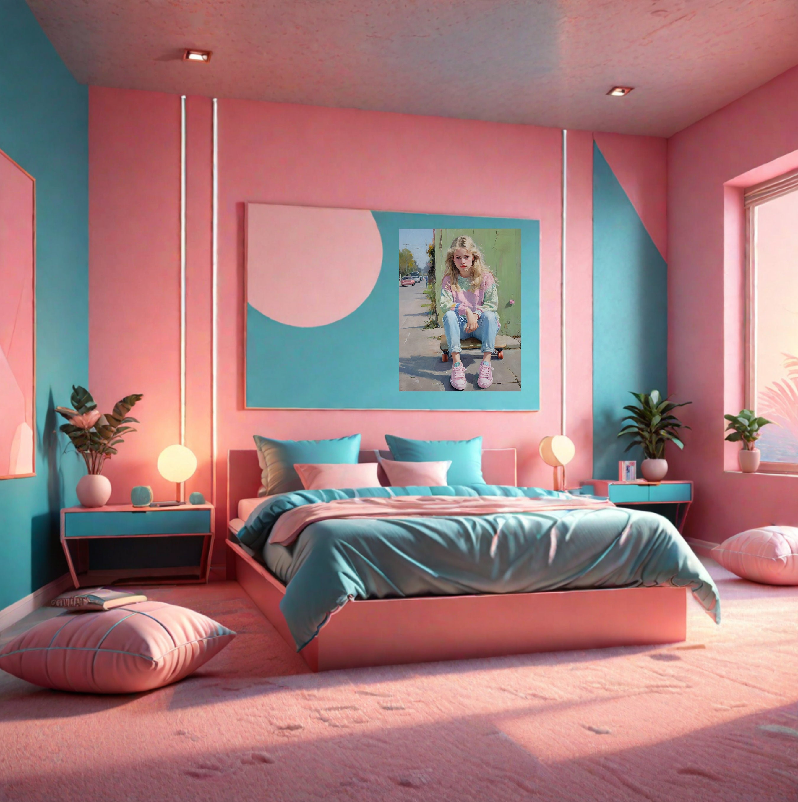 Pink Room Decor, Aesthetic Paintings, Coquette, Cottagecore, Preppy ...