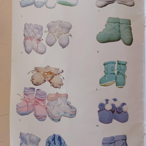 Baby bootees and socks digital PDF book to knit and crochet of 23 designs. This is a digital download.