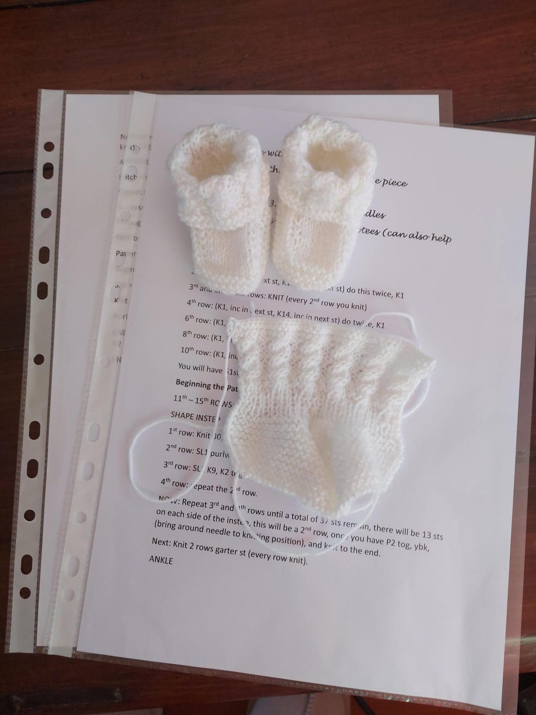 Knitted Baby Bootee PDF Pattern, I Have Designed for Preemie Babies ...