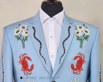 セブンイレブン 冬ギフト 2025 Men Sky Blue 2pc Customized Floral Alligator Snake スノーボード