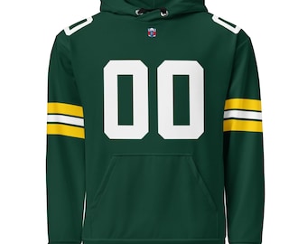 Custom Green Bay  Type Jersey Hoodie