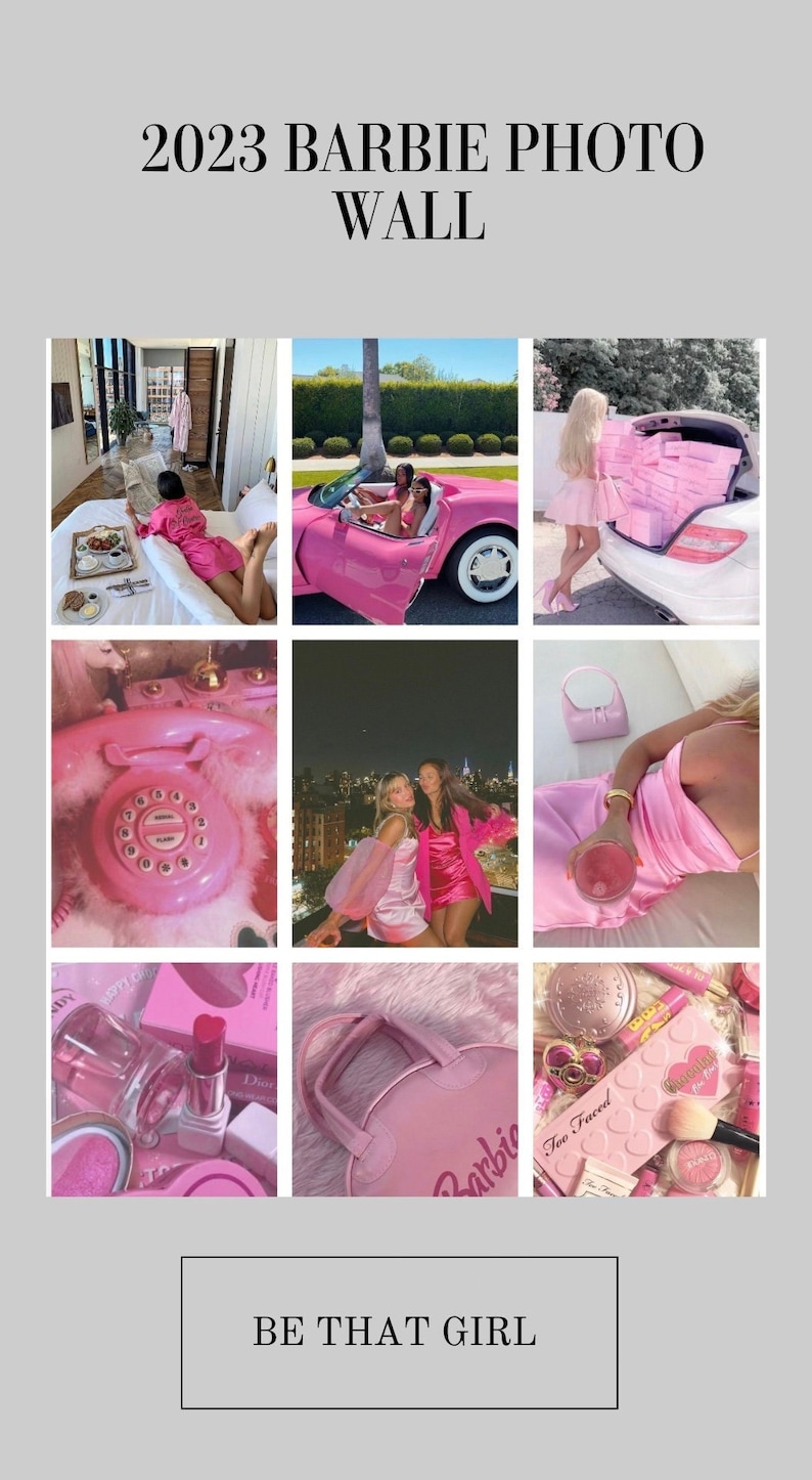 50 PCS Barbie Aesthetic Wall Collage Kit Room Decor Etsy