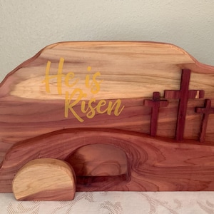 Easter He is Risen Scene, Lent, Jesus, Resurrection, Tomb,
