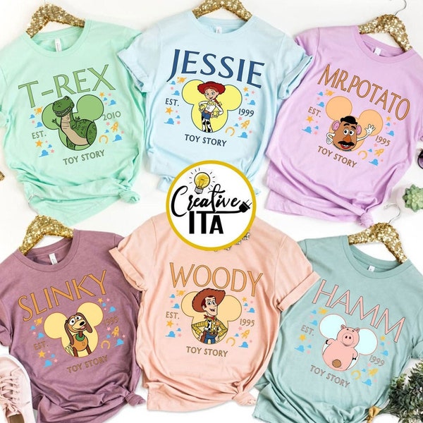 Disney Toy Story Shirt, Toy Story Character Group Matching, Disney Family Vacation 2023, Disney Trip Shirt, Toy Story Birthday Party Outfits