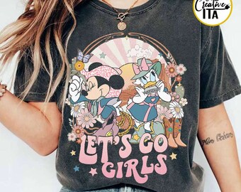 Vintage Minnie Daisy Cowgirls shirts, Disney Besties shirt, Long Live Cowgirls, Disney Girls Trip shirt, WDW Disneyland Matching Trip 2024