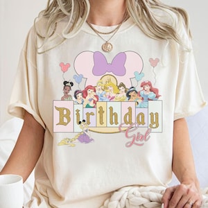 Disney Birthday Girl Shirt, Disney Princess shirt, Best Birthday Ever, Minnie Birthday Shirt, Disneyland Birthday shirts, Birthday Gifts